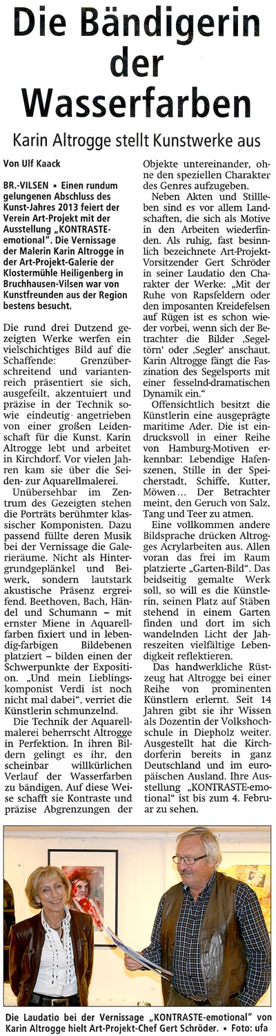 PRESSEBERICHT vom 06.08.2013 Kreiszeitung